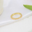 New Vintage Block Full of Zirconium Geometric Elements Ring Fashion Personalized Simple Ring Cold Style Small Group Index Finger Ring