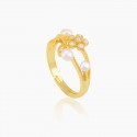 New Light Luxury and Advanced Feeling Retro Pearl Ring for Women's Cool Style Personalized Fashion Index Finger Ring Exquisite Versatile Ring