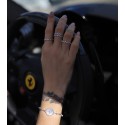 New 925 Silver Ring Advanced Geometric Ring Women's Light Luxury Personalized Advanced Joint Ring Z Ring