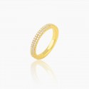 New Light Luxury Full Zirconium Ring with Feminine Temperament ins Cool and Fashionable High end Small Group Exquisite S925 Sterling Silver Ring