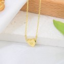 Vintage Fashion Style Letter M Heart Pendant  Gold Plated S925 Sterling Silver Chain Necklace Jewelry For Women