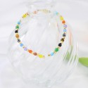 New Bohemia Brief Paragraph National Winds Pony Beads Lotus pendant Colorful Handmade beaded Bracelet