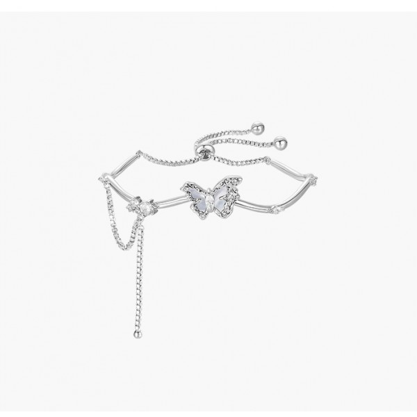 Wholesale new bowknot diamond inlaid simple Adjustable Bracelet hot selling women's jewelry bracelet