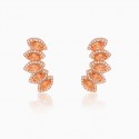 Korean version of ins light luxury and high-end design, zircon earrings for niche, exquisite and versatile temperament, earrings S925 sterling silver for women